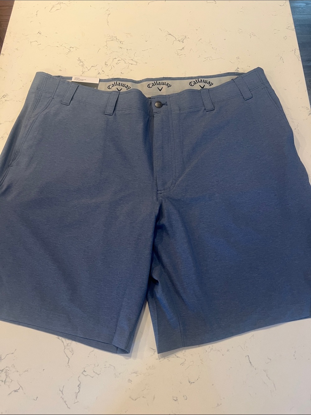 Callaway Men’s Slate Blue Flat Front Golf Shorts